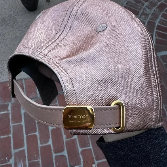 Authentic Tom Ford Rose Gold Baseball Cap - jsquarepermits.com display picture 1